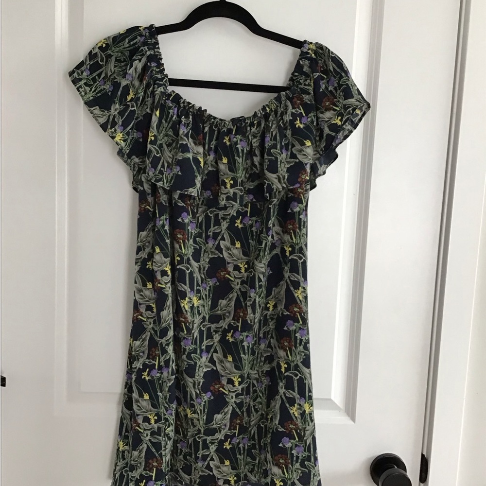Women's Basement Floral Polyester Dress XS - Picture 3 of 5